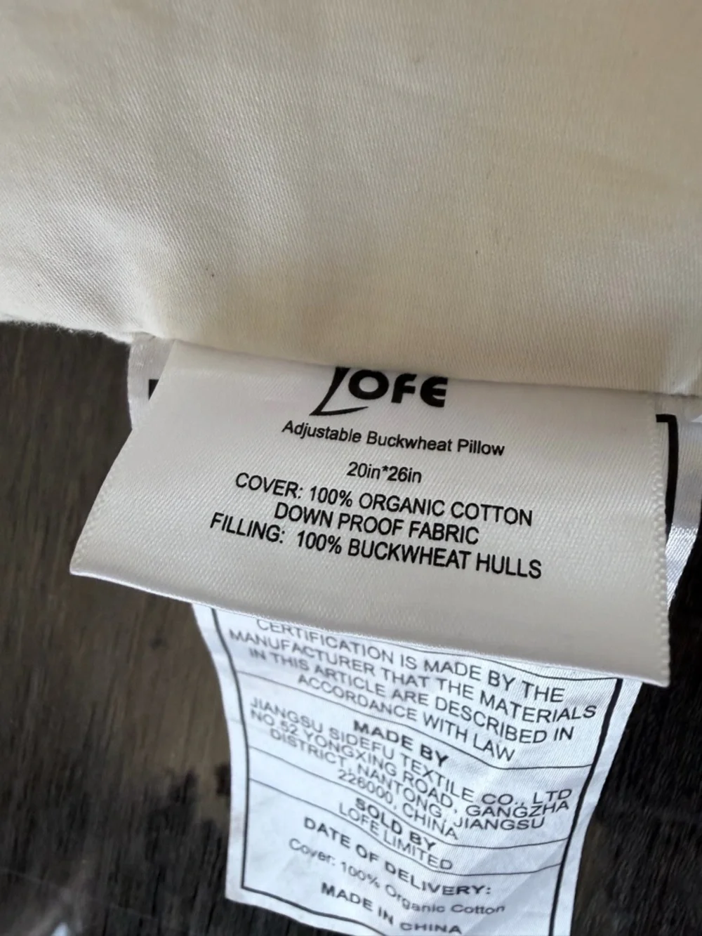 Adjustable anti aging Wellness Organic Buckwheat Pillow 20*26 + silk pillowcase